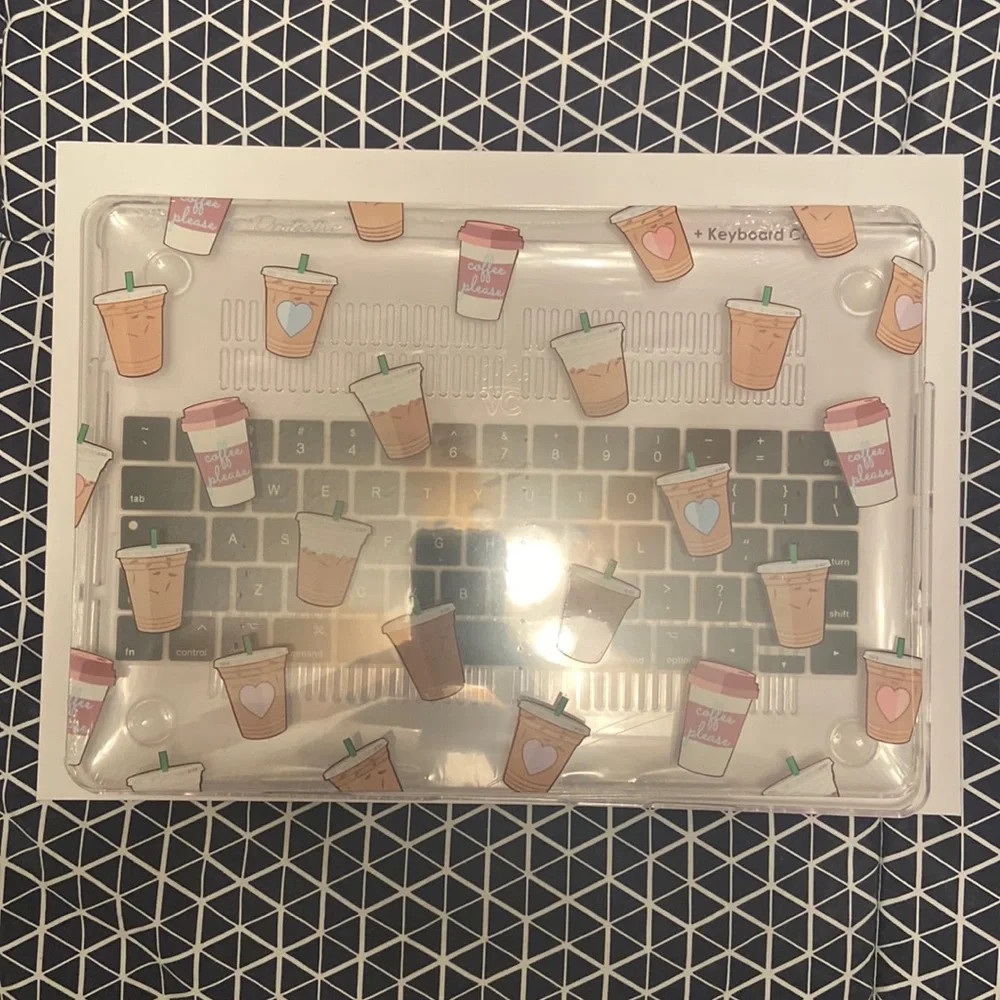 Velvet caviar Mac book air coffee please case. model A1706